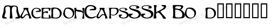 MacedonCapsSSK Bold字体转换
